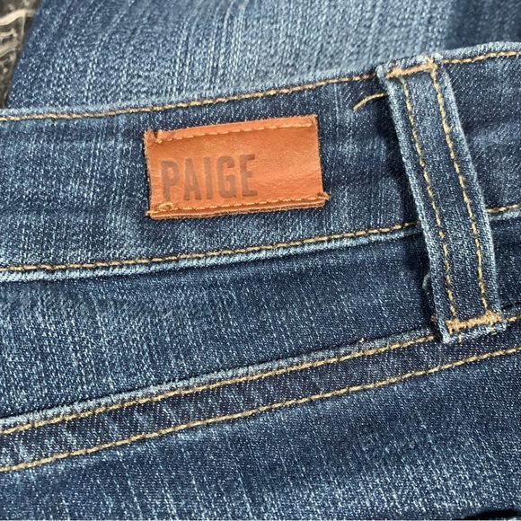 PAIGE Skyline Skinny Jeans with Puckering Women's Waist 24 #722 - Picture 6 of 11